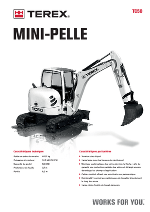 Міні-екскаватори Terex TC 50