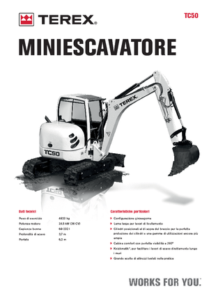Міні-екскаватори Terex TC 50