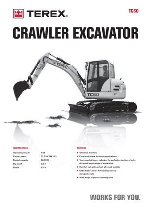 Міні-екскаватори Terex TC 60