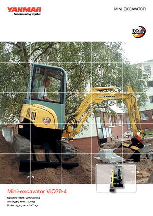 Міні-екскаватори Yanmar VIO 20