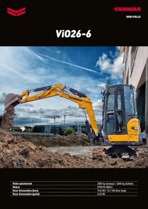 Міні-екскаватори Yanmar VIO 26-6 PR