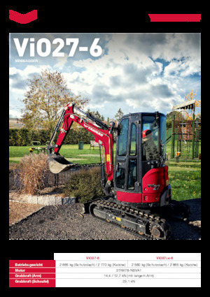 Міні-екскаватори Yanmar ViO27LW-6 