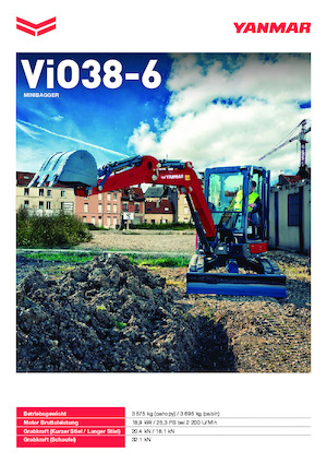 Міні-екскаватори Yanmar ViO38-6 