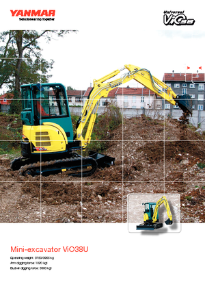 Міні-екскаватори Yanmar VIO 38 U