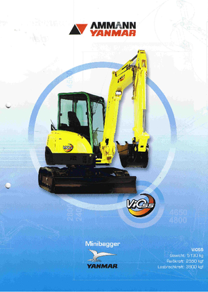 Міні-екскаватори Yanmar VIO 55