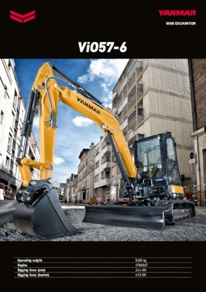 Міні-екскаватори Yanmar VIO 57-6 BCR