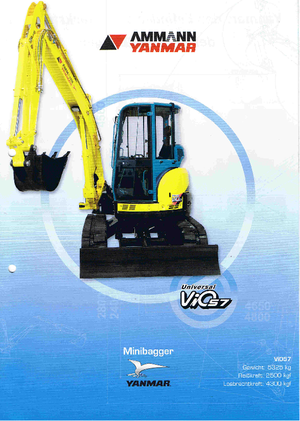 Міні-екскаватори Yanmar VIO 57 U