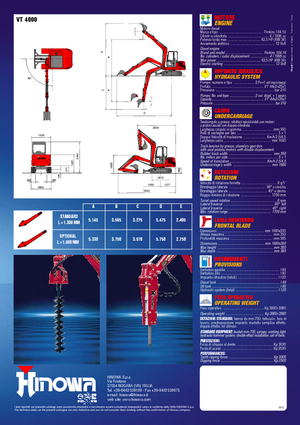 Міні-екскаватори Hinowa VT 4000