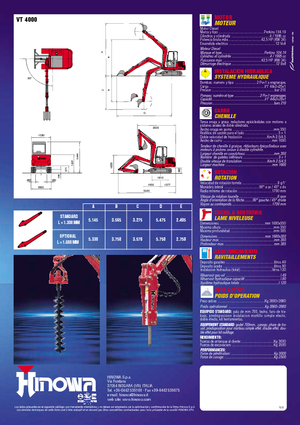 Міні-екскаватори Hinowa VT 4000