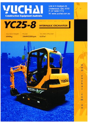 Міні-екскаватори Yuchai YC25-8