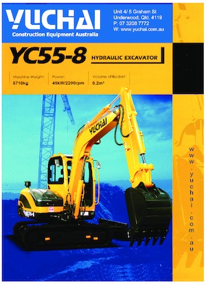 Міні-екскаватори Yuchai YC55-8