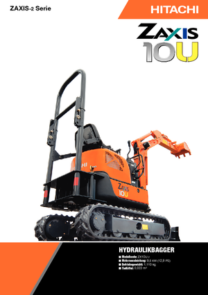 Міні-екскаватори Hitachi ZX10U-2