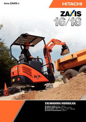 Міні-екскаватори Hitachi ZX 16-3