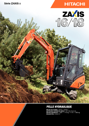 Міні-екскаватори Hitachi ZX 16-3