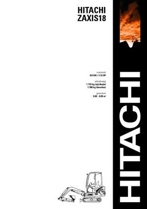 Міні-екскаватори Hitachi ZX 18