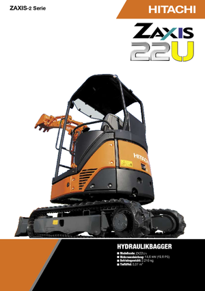 Міні-екскаватори Hitachi ZX 22 U-2