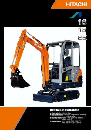 Міні-екскаватори Hitachi ZX 18