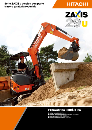 Міні-екскаватори Hitachi ZX 29 U 3