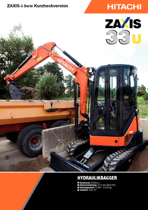 Міні-екскаватори Hitachi ZX 33 U 3