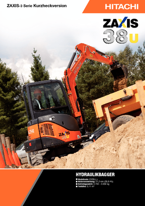 Міні-екскаватори Hitachi ZX 38 U 3
