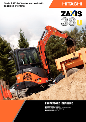 Міні-екскаватори Hitachi ZX 38 U 3