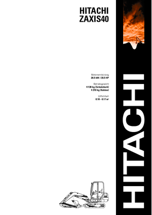 Міні-екскаватори Hitachi ZX 40