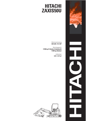 Міні-екскаватори Hitachi ZX 50 U