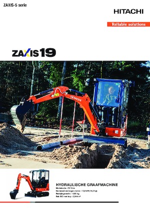 Міні-екскаватори Hitachi ZX19-5A