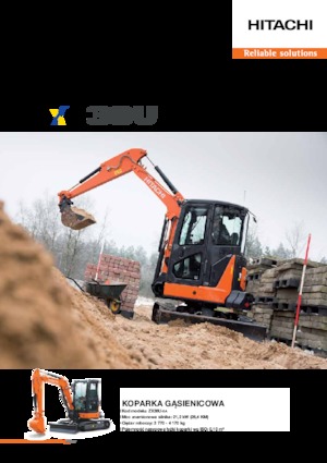 Міні-екскаватори Hitachi ZX38U-5A