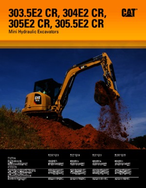 Міні-екскаватори Caterpillar 305.5E2 CR