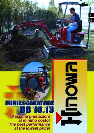 Міні-екскаватори Hinowa DB 10.13