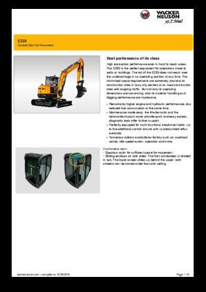Міні-екскаватори Wacker Neuson EZ53