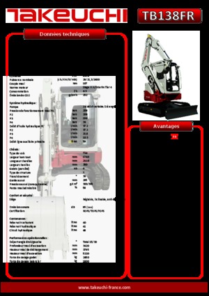 Міні-екскаватори Takeuchi TB 138 FR