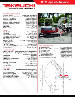 Міні-екскаватори Takeuchi TB 235
