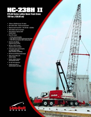Пересувні крани – решітчаста стріла Link-Belt HC-238H II