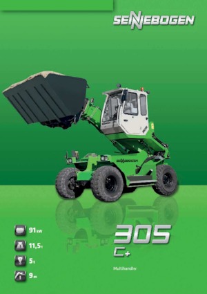 пересувні крани - телескопічна стріла Sennebogen 305 C+