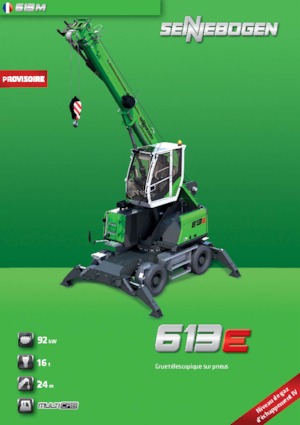 пересувні крани - телескопічна стріла Sennebogen 613 M