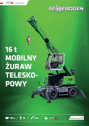 пересувні крани - телескопічна стріла Sennebogen 613E