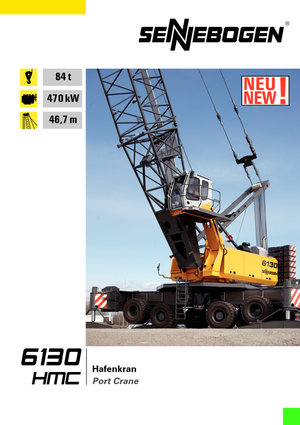 Пересувні крани – решітчаста стріла Sennebogen 6130 HMC