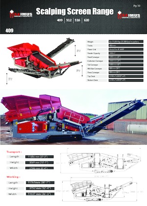 Пересувні грохоти Maximus 409