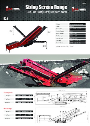 Пересувні грохоти Maximus 522