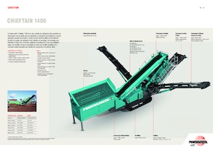 Пересувні грохоти Powerscreen Chieftain 1400