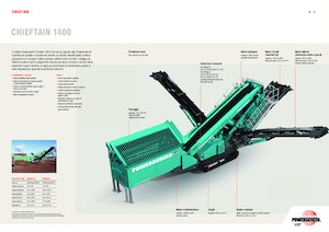 Пересувні грохоти Powerscreen Chieftain 1400