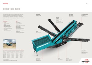 Пересувні грохоти Powerscreen Chieftain 1700