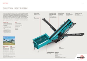 Пересувні грохоти Powerscreen Chieftain 2100X Bivitec