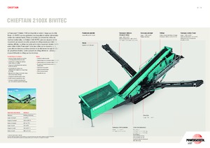 Пересувні грохоти Powerscreen Chieftain 2100X Bivitec