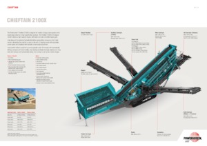 Пересувні грохоти Powerscreen Chieftain 2100X