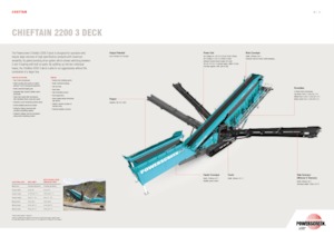 Пересувні грохоти Powerscreen Chieftain 2200 3 Deck
