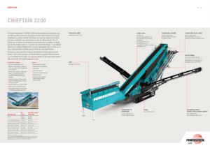 Пересувні грохоти Powerscreen Chieftain 2200