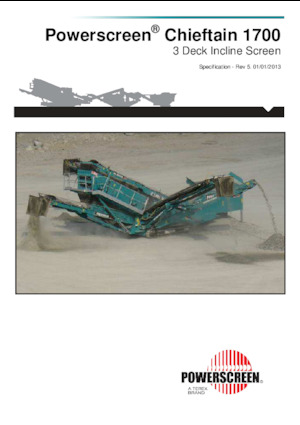 Пересувні грохоти Powerscreen Chieftain 1700 3 Deck